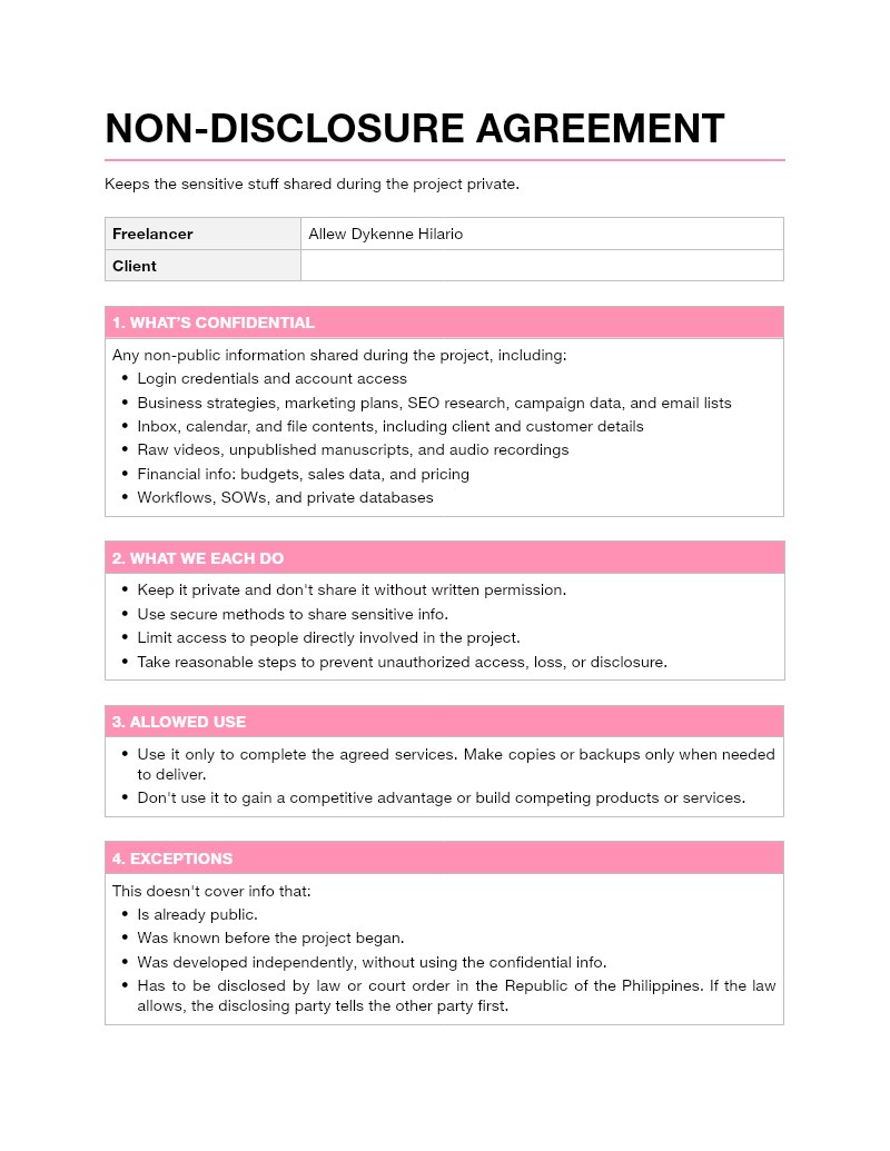 Non-Disclosure Agreement — original Google Drive preview