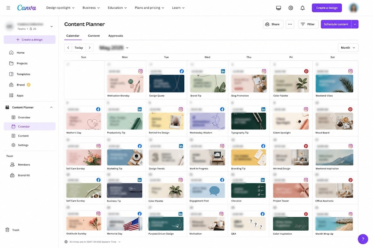 Content Scheduling Sample #1 — original Google Drive preview