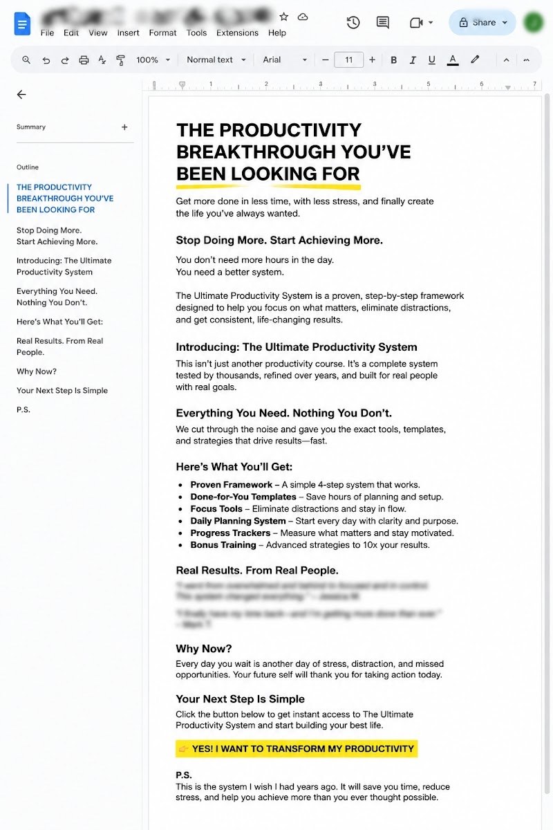 Content/Technical/Copy Writing Sample #1 — original Google Drive preview