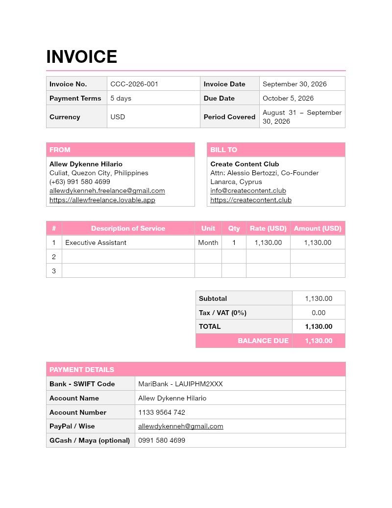 Invoice — original Google Drive preview