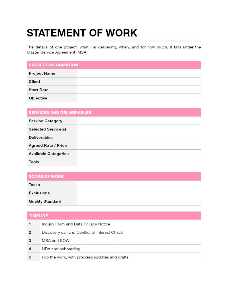 Statement of Work — original Google Drive preview